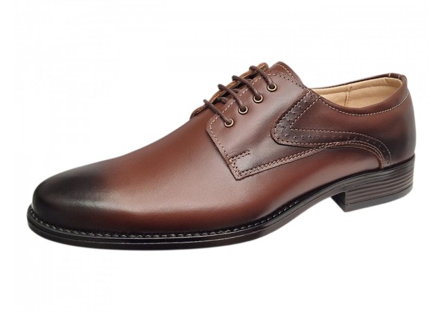Pantofi barbati eleganti maro din piele naturala GKR136M
